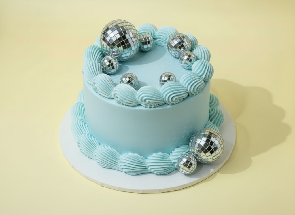 Disco and piping cake