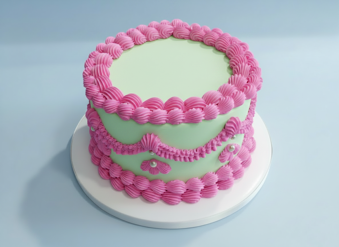 Vintage Round Cake