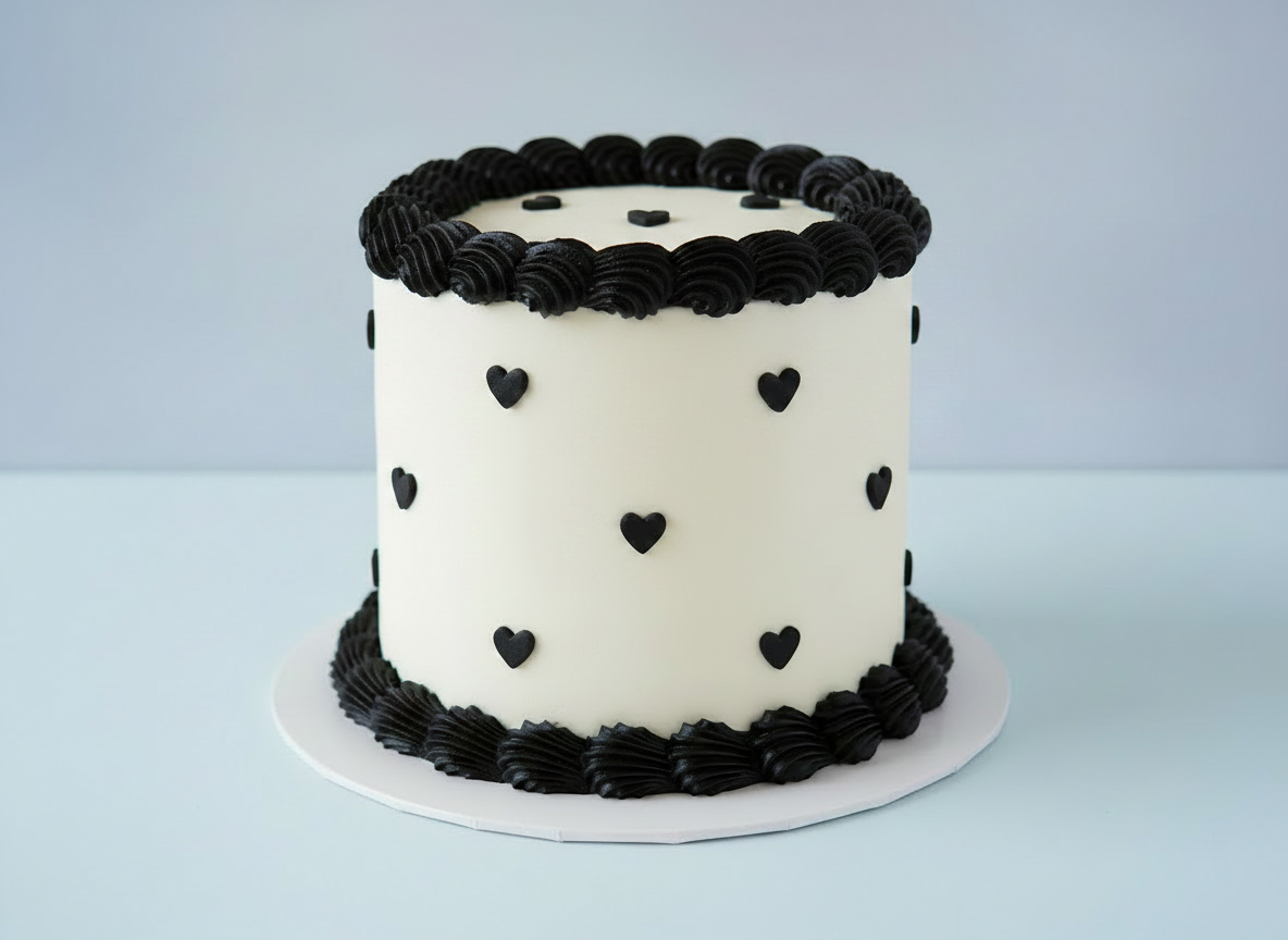 Hearts and Piping cakes